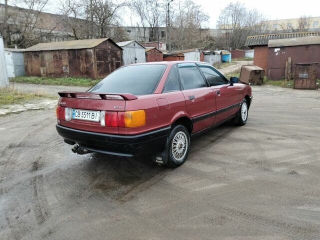 Красный Ауди 80, объемом двигателя 1.8 л и пробегом 240 тыс. км за 1250 $, фото 3 на Automoto.ua