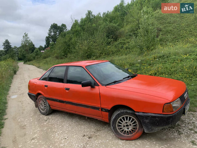 Красный Ауди 80, объемом двигателя 1.8 л и пробегом 244 тыс. км за 1250 $, фото 4 на Automoto.ua