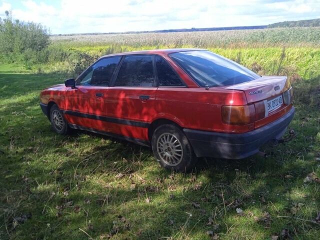 Красный Ауди 80, объемом двигателя 1.8 л и пробегом 80 тыс. км за 1400 $, фото 4 на Automoto.ua