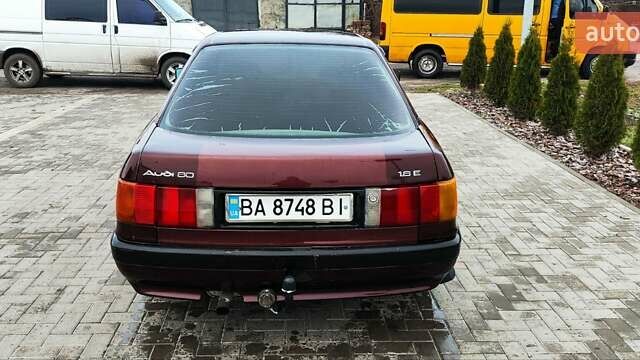 Красный Ауди 80, объемом двигателя 1.8 л и пробегом 281 тыс. км за 1500 $, фото 12 на Automoto.ua