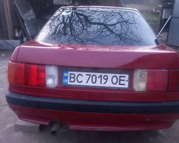 Красный Ауди 80, объемом двигателя 1.8 л и пробегом 43 тыс. км за 1250 $, фото 3 на Automoto.ua