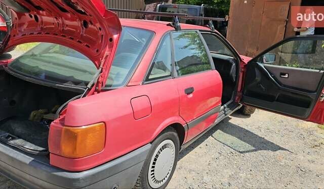 Красный Ауди 80, объемом двигателя 1.78 л и пробегом 130 тыс. км за 1700 $, фото 7 на Automoto.ua