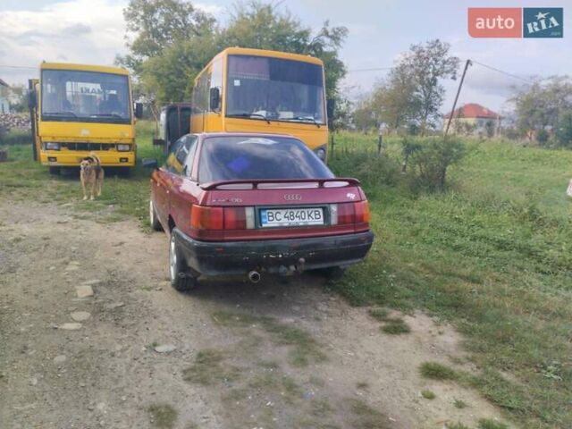 Красный Ауди 80, объемом двигателя 1.78 л и пробегом 200 тыс. км за 1200 $, фото 3 на Automoto.ua