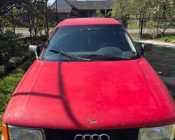Ауди 80 1989 в Береговом на Automoto.ua Красный Ауди 80, объемом двигателя 1.8 л и пробегом 240 тыс. км за 1300 $, фото 2 на Automoto.ua