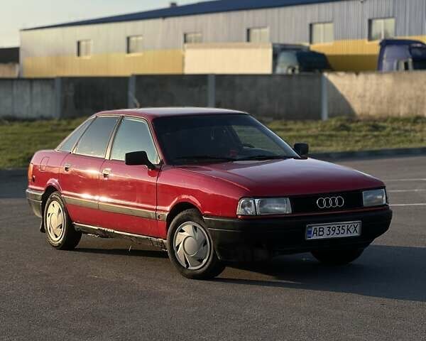 Красный Ауди 80, объемом двигателя 1.8 л и пробегом 410 тыс. км за 1500 $, фото 1 на Automoto.ua
