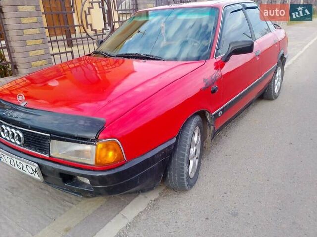 Красный Ауди 80, объемом двигателя 1.8 л и пробегом 318 тыс. км за 1650 $, фото 4 на Automoto.ua