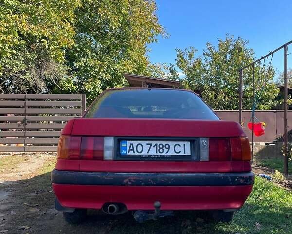 Ауди 80 1989 в Береговом на Automoto.ua Красный Ауди 80, объемом двигателя 1.8 л и пробегом 240 тыс. км за 1300 $, фото 5 на Automoto.ua