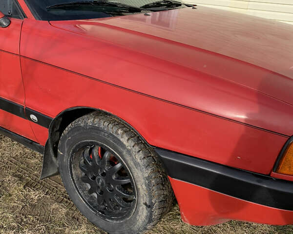 Красный Ауди 80, объемом двигателя 1.8 л и пробегом 235 тыс. км за 1800 $, фото 15 на Automoto.ua