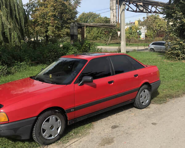 Красный Ауди 80, объемом двигателя 1.8 л и пробегом 295 тыс. км за 2850 $, фото 5 на Automoto.ua