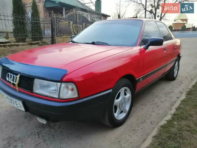 Красный Ауди 80, объемом двигателя 1.8 л и пробегом 1 тыс. км за 1550 $, фото 2 на Automoto.ua