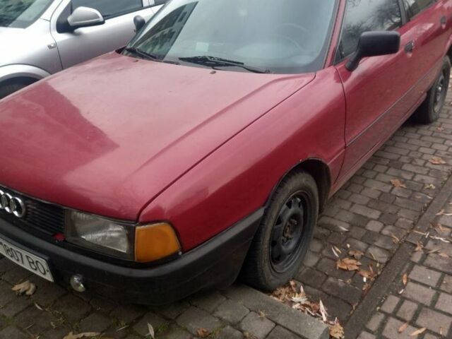 Красный Ауди 80, объемом двигателя 1.6 л и пробегом 3 тыс. км за 1200 $, фото 1 на Automoto.ua
