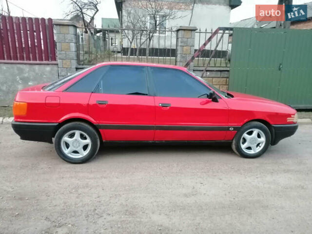 Красный Ауди 80, объемом двигателя 1.8 л и пробегом 1 тыс. км за 1550 $, фото 1 на Automoto.ua