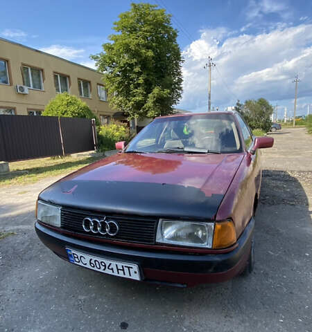 Красный Ауди 80, объемом двигателя 1.98 л и пробегом 400 тыс. км за 750 $, фото 6 на Automoto.ua