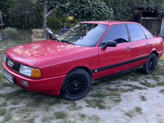 Красный Ауди 80, объемом двигателя 1.8 л и пробегом 360 тыс. км за 1600 $, фото 5 на Automoto.ua