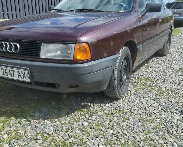 Червоний Ауді 80, об'ємом двигуна 1.8 л та пробігом 182 тис. км за 1700 $, фото 1 на Automoto.ua