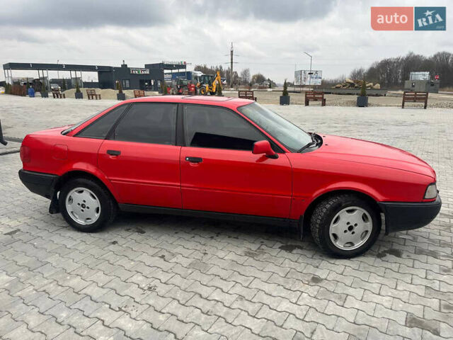 Красный Ауди 80, объемом двигателя 1.98 л и пробегом 310 тыс. км за 2399 $, фото 1 на Automoto.ua