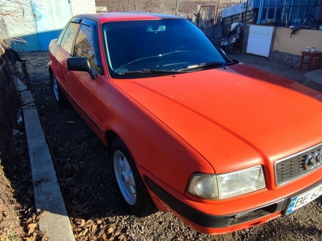 Червоний Ауді 80, об'ємом двигуна 2 л та пробігом 375 тис. км за 2300 $, фото 1 на Automoto.ua