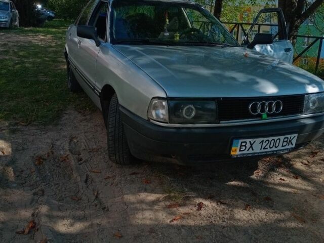 Серый Ауди 80, объемом двигателя 1.6 л и пробегом 178 тыс. км за 1050 $, фото 6 на Automoto.ua
