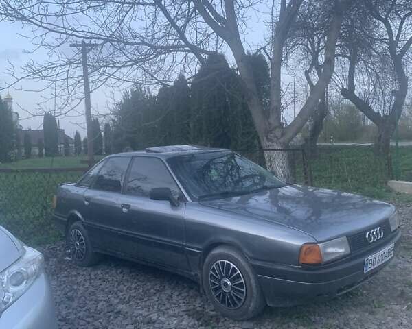 Серый Ауди 80, объемом двигателя 2 л и пробегом 298 тыс. км за 1750 $, фото 3 на Automoto.ua