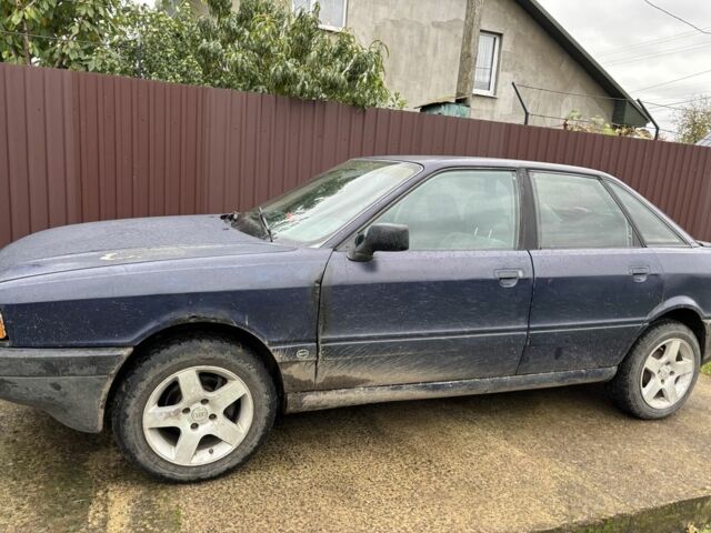 Синий Ауди 80, объемом двигателя 1.8 л и пробегом 228 тыс. км за 1000 $, фото 3 на Automoto.ua