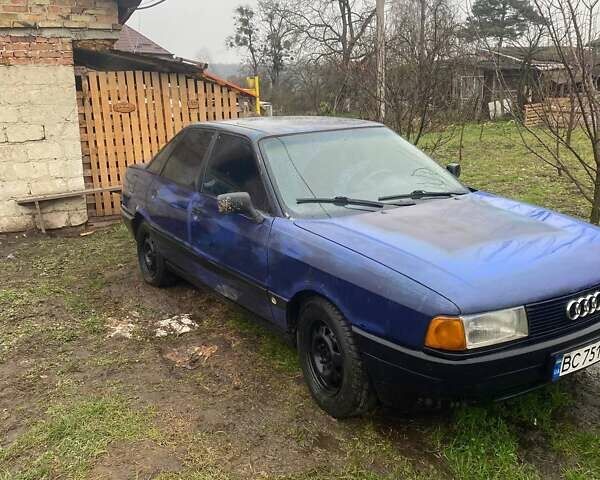 Синий Ауди 80, объемом двигателя 1.8 л и пробегом 250 тыс. км за 1200 $, фото 5 на Automoto.ua