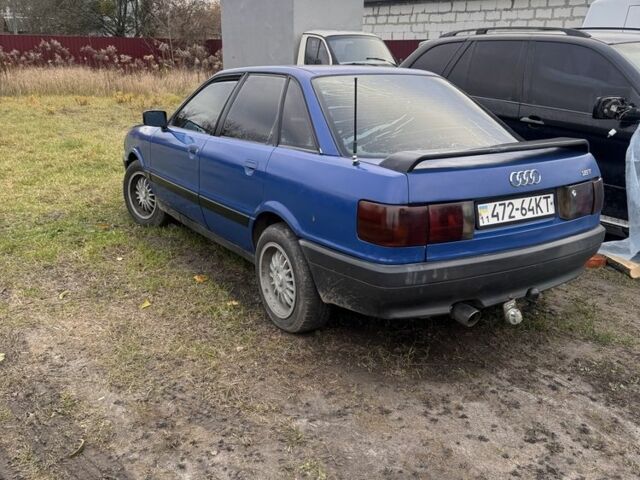 Синий Ауди 80, объемом двигателя 1.8 л и пробегом 500 тыс. км за 1200 $, фото 2 на Automoto.ua