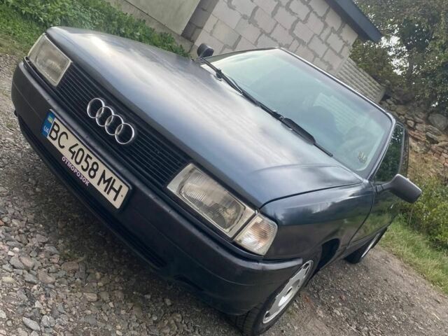 Синий Ауди 80, объемом двигателя 1.8 л и пробегом 365 тыс. км за 1400 $, фото 1 на Automoto.ua