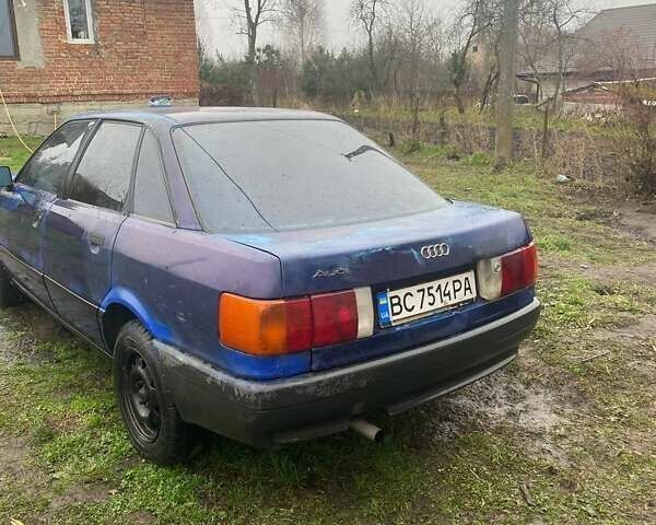 Синий Ауди 80, объемом двигателя 1.8 л и пробегом 250 тыс. км за 1200 $, фото 3 на Automoto.ua