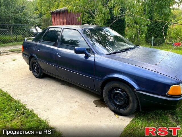 Синій Ауді 80, об'ємом двигуна 1.8 л та пробігом 400 тис. км за 1100 $, фото 1 на Automoto.ua