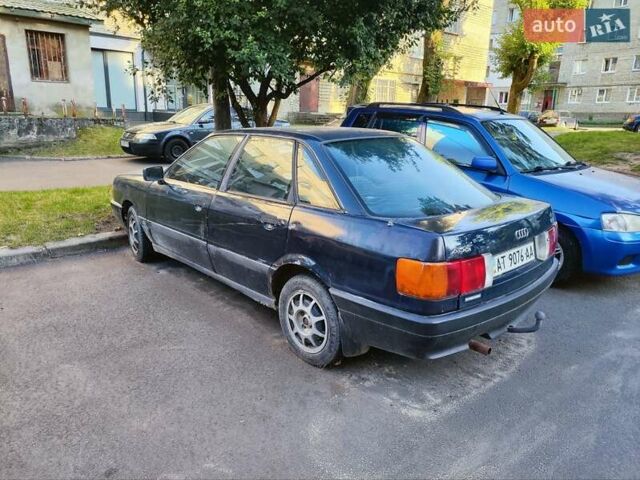 Синий Ауди 80, объемом двигателя 1.8 л и пробегом 391 тыс. км за 900 $, фото 2 на Automoto.ua