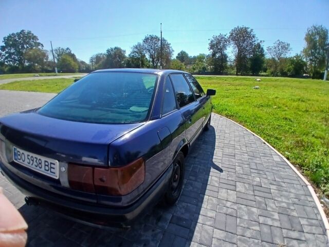 Синий Ауди 80, объемом двигателя 1.8 л и пробегом 340 тыс. км за 1450 $, фото 2 на Automoto.ua