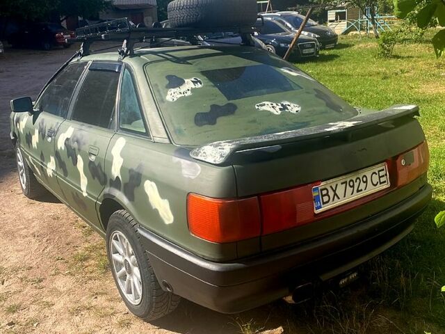 Синий Ауди 80, объемом двигателя 2 л и пробегом 343 тыс. км за 1850 $, фото 4 на Automoto.ua