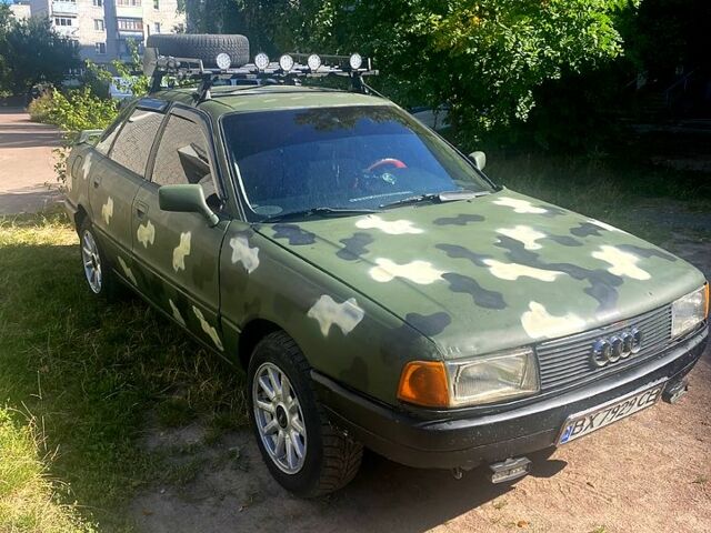 Синий Ауди 80, объемом двигателя 2 л и пробегом 343 тыс. км за 1850 $, фото 1 на Automoto.ua