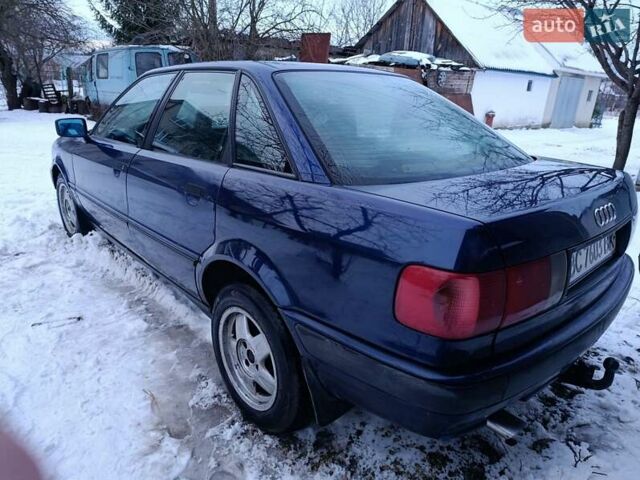 Синий Ауди 80, объемом двигателя 2 л и пробегом 464 тыс. км за 1800 $, фото 7 на Automoto.ua