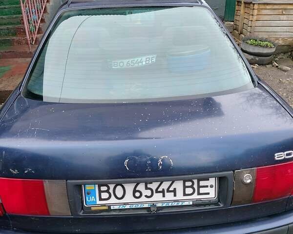 Синий Ауди 80, объемом двигателя 2 л и пробегом 332 тыс. км за 2100 $, фото 1 на Automoto.ua