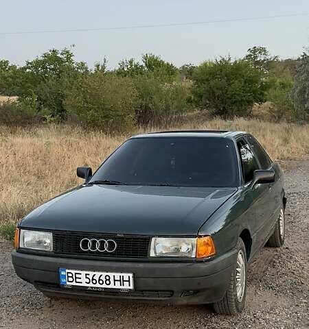 Зеленый Ауди 80, объемом двигателя 1.8 л и пробегом 175 тыс. км за 2550 $, фото 1 на Automoto.ua