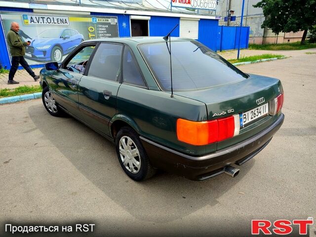 Зелений Ауді 80, об'ємом двигуна 1.8 л та пробігом 300 тис. км за 1750 $, фото 7 на Automoto.ua