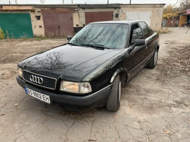 Зеленый Ауди 80, объемом двигателя 2 л и пробегом 356 тыс. км за 3000 $, фото 1 на Automoto.ua