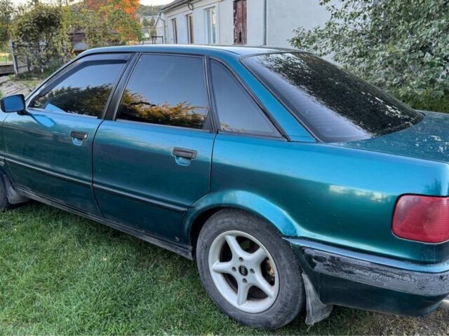 Зеленый Ауди 80, объемом двигателя 2 л и пробегом 316 тыс. км за 2250 $, фото 1 на Automoto.ua