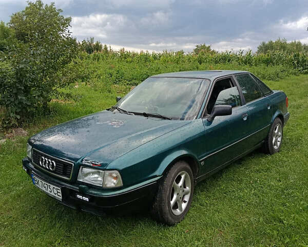 Зеленый Ауди 80, объемом двигателя 1.99 л и пробегом 300 тыс. км за 3750 $, фото 1 на Automoto.ua
