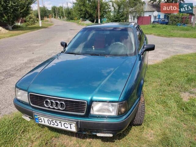 Зеленый Ауди 80, объемом двигателя 1.98 л и пробегом 347 тыс. км за 3200 $, фото 3 на Automoto.ua
