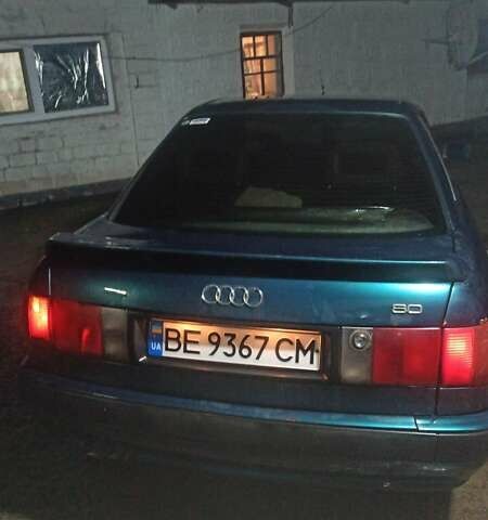 Зеленый Ауди 80, объемом двигателя 2.8 л и пробегом 550 тыс. км за 3300 $, фото 1 на Automoto.ua