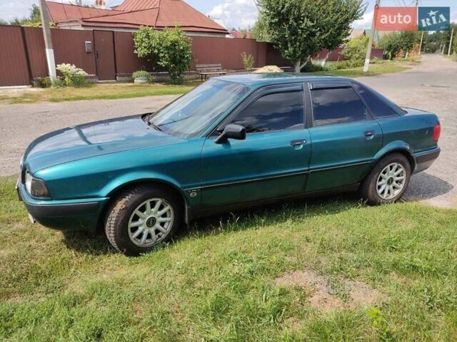 Зеленый Ауди 80, объемом двигателя 1.98 л и пробегом 347 тыс. км за 3200 $, фото 1 на Automoto.ua