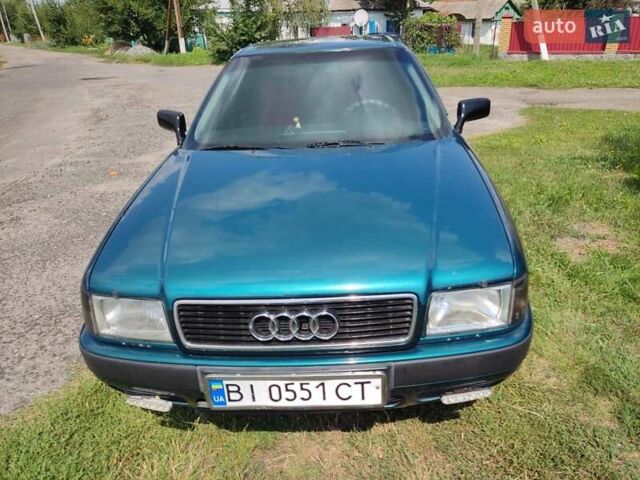 Зеленый Ауди 80, объемом двигателя 1.98 л и пробегом 347 тыс. км за 3200 $, фото 10 на Automoto.ua