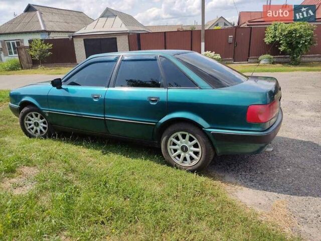 Зеленый Ауди 80, объемом двигателя 1.98 л и пробегом 347 тыс. км за 3200 $, фото 7 на Automoto.ua
