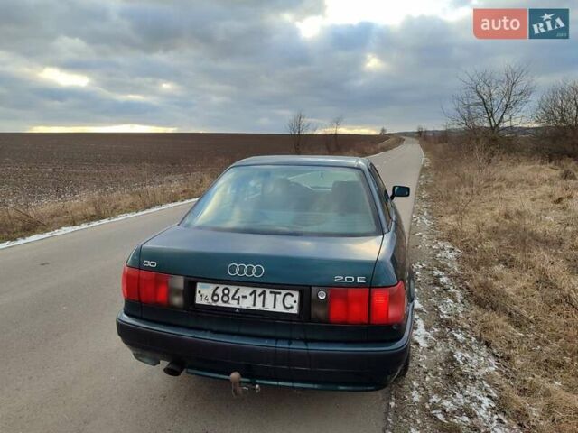 Зеленый Ауди 80, объемом двигателя 2 л и пробегом 318 тыс. км за 1800 $, фото 5 на Automoto.ua
