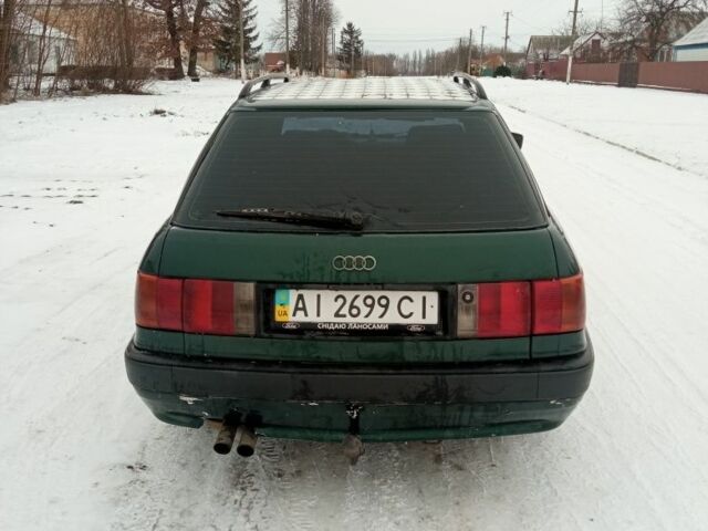 Зеленый Ауди 80, объемом двигателя 2 л и пробегом 56 тыс. км за 1350 $, фото 3 на Automoto.ua