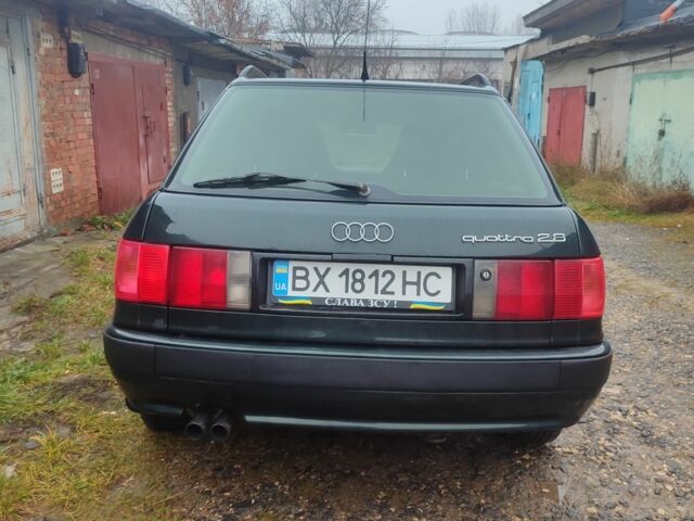 Зеленый Ауди 80, объемом двигателя 2.8 л и пробегом 327 тыс. км за 3200 $, фото 4 на Automoto.ua