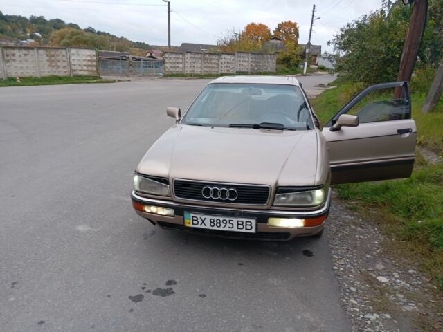 Бежевый Ауди 90, объемом двигателя 2.2 л и пробегом 333 тыс. км за 1500 $, фото 16 на Automoto.ua