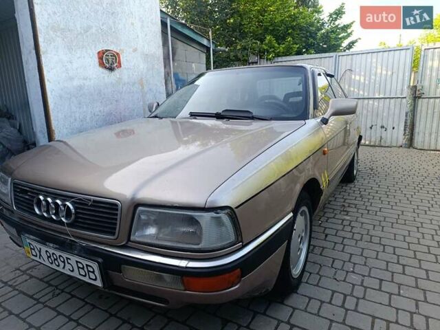Бежевый Ауди 90, объемом двигателя 2.2 л и пробегом 290 тыс. км за 750 $, фото 2 на Automoto.ua